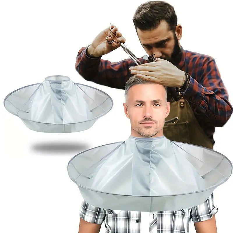 Home Barber - 1 Stück Regenschirm-Design Haarschneidecape Faltbar Wasserdicht