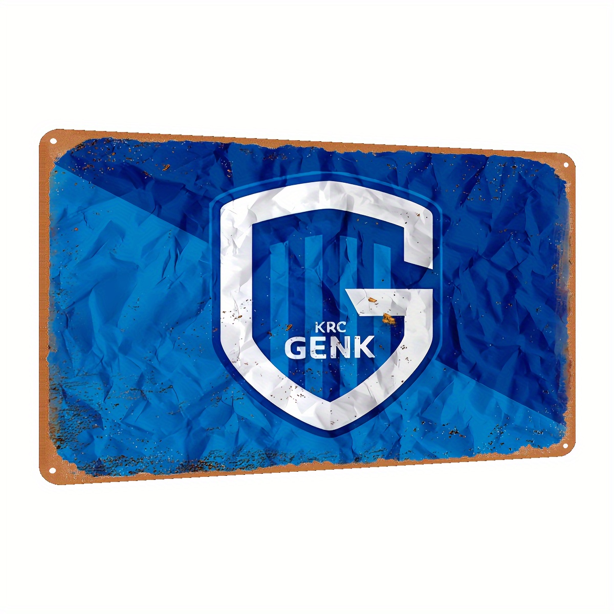 Home Bar And Restaurant - KRC Genk Blechschild (8''x12''), Vintage-Kunst-Wanddekoration, Rustikales