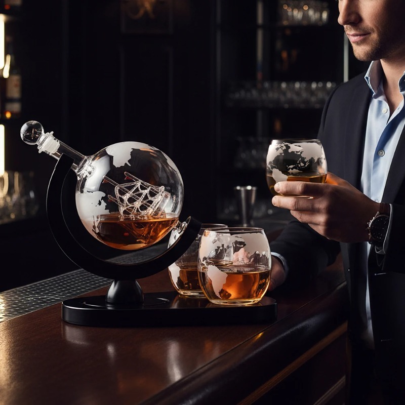 Kreatives Globus-Dekanter-Set  – Decanter Globe Set Bewertung und Preis
