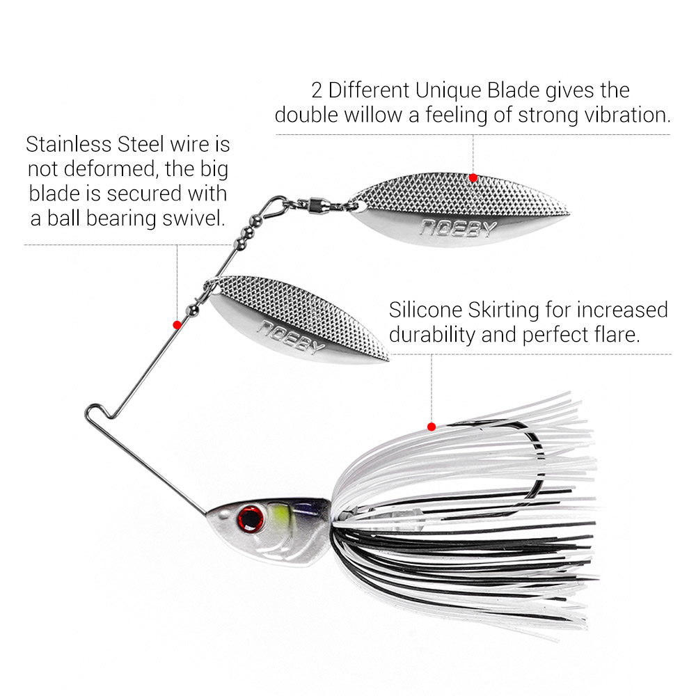 Noeby Spinnerbait 10,5g 14g 21 – Jigger Double Sided Bewertung und Preis