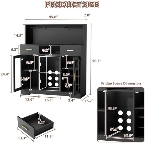 Mini-Kühlschrank-Schrank mit S – Home Bar And Fridge Bewertung und Preis