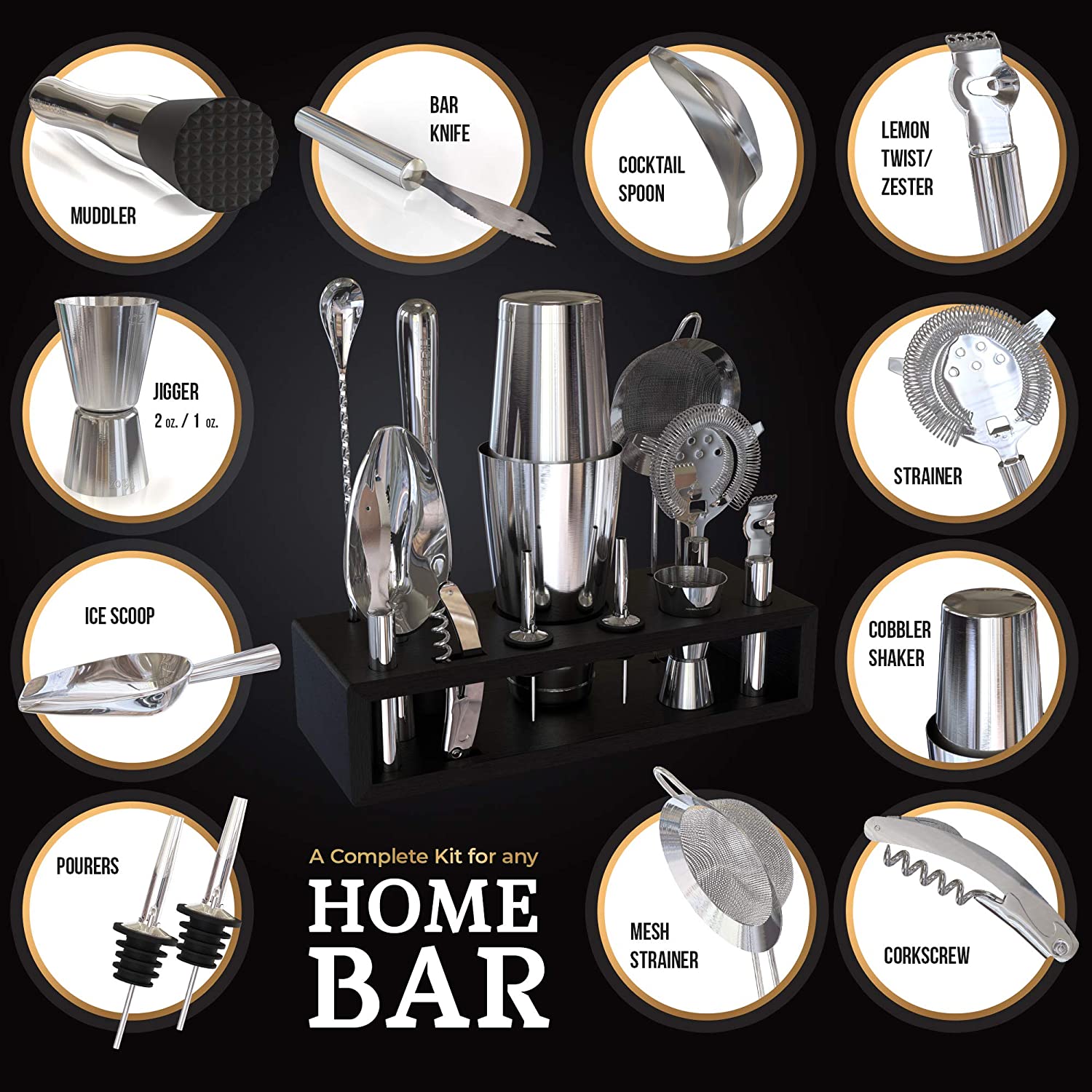 stllCamol 14-teiliges Edelstah – Boston Shaker Set Bewertung und Preis