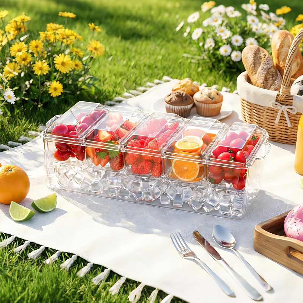 Gewürztablett, gekühlter Servi – Garnish Tray Set Bewertung und Preis