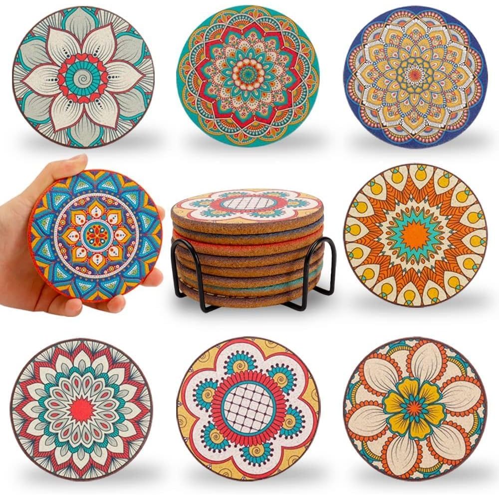 Set aus 8 runden, farbenfrohen – Home Bar Set Bewertung und Preis