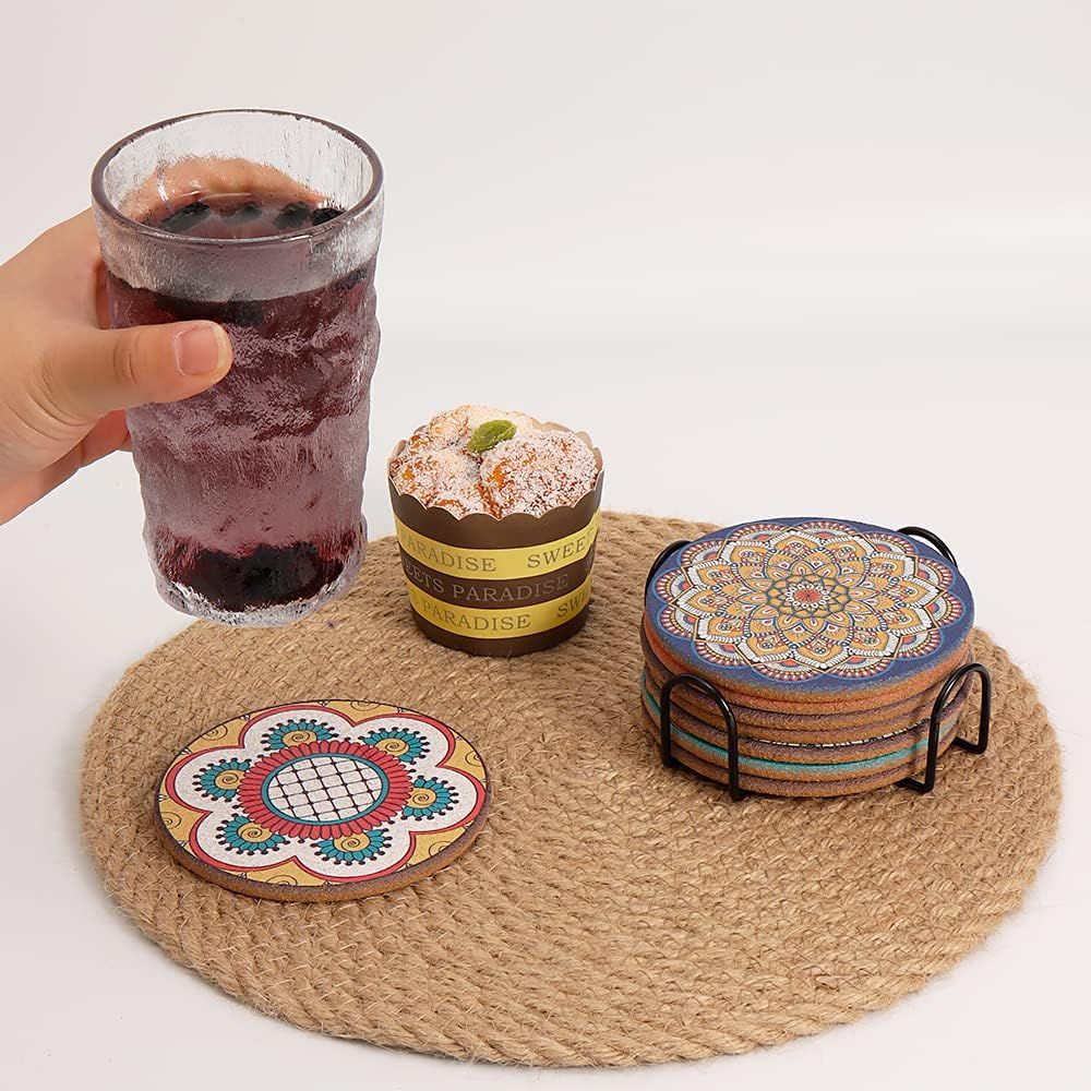 Set aus 8 runden, farbenfrohen – Home Bar Set Bewertung und Preis