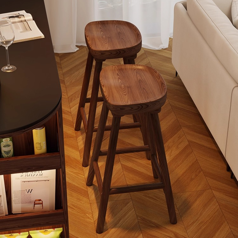 Massivholz gebogener Barhocker – Home Bar Seating Bewertung und Preis