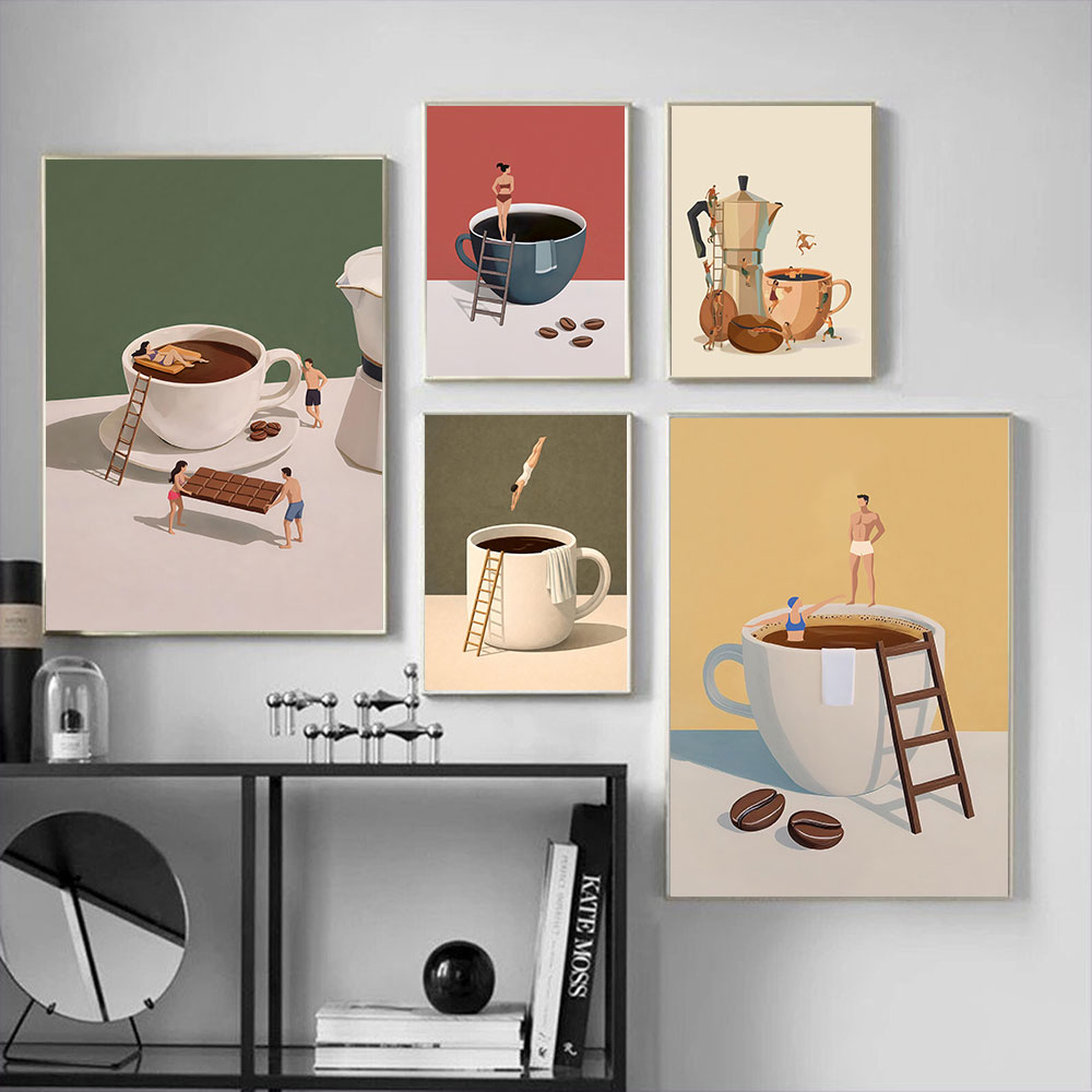 1 Stück rahmenloses Poster „Co – Home Bar And Coffee Bewertung und Preis