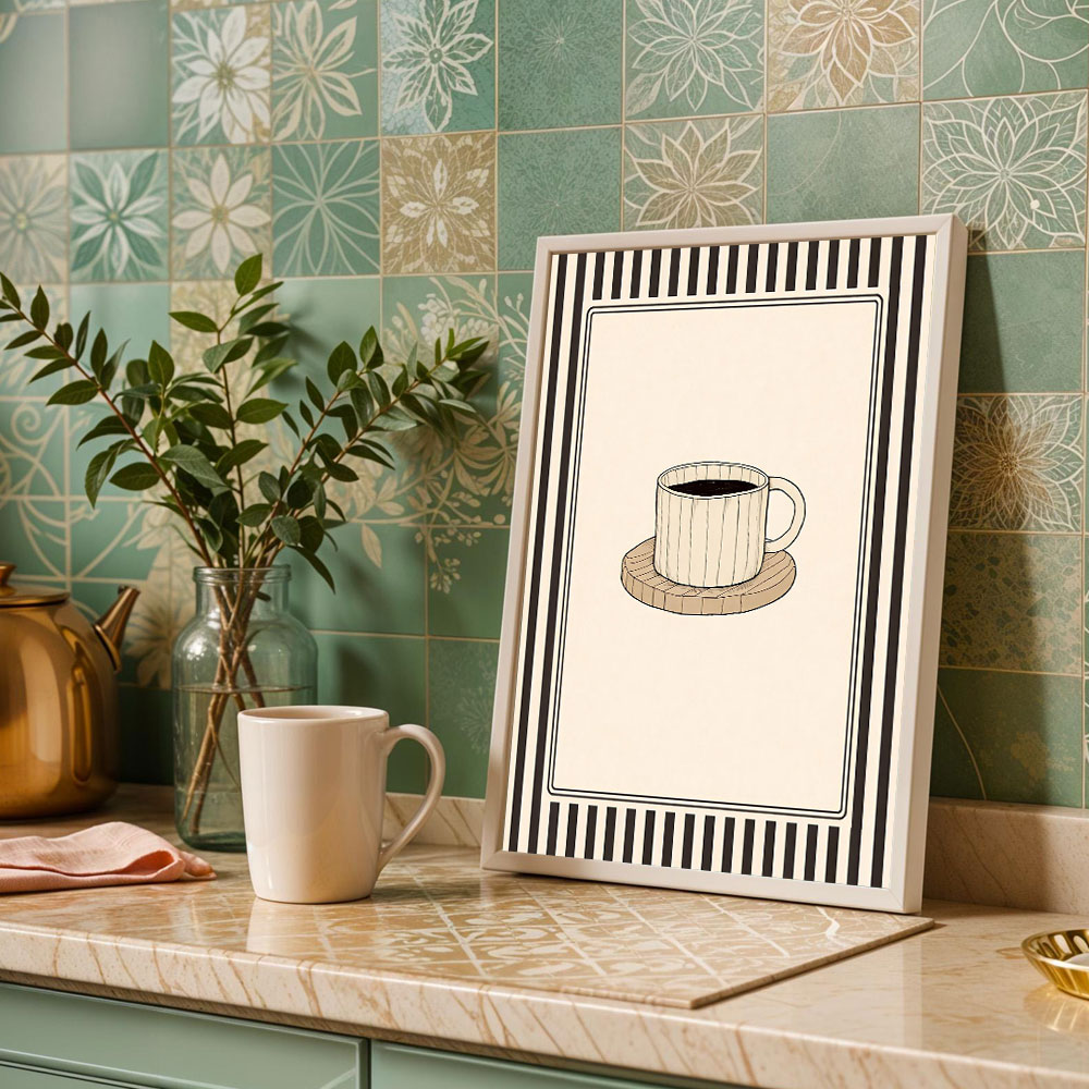 1 Stück rahmenloses Poster „Co – Home Bar And Coffee Bewertung und Preis