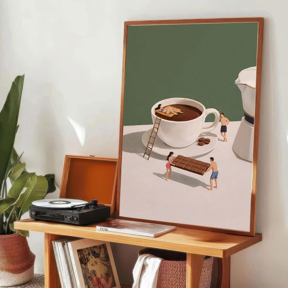 1 Stück rahmenloses Poster „Co – Home Bar And Coffee Bewertung und Preis