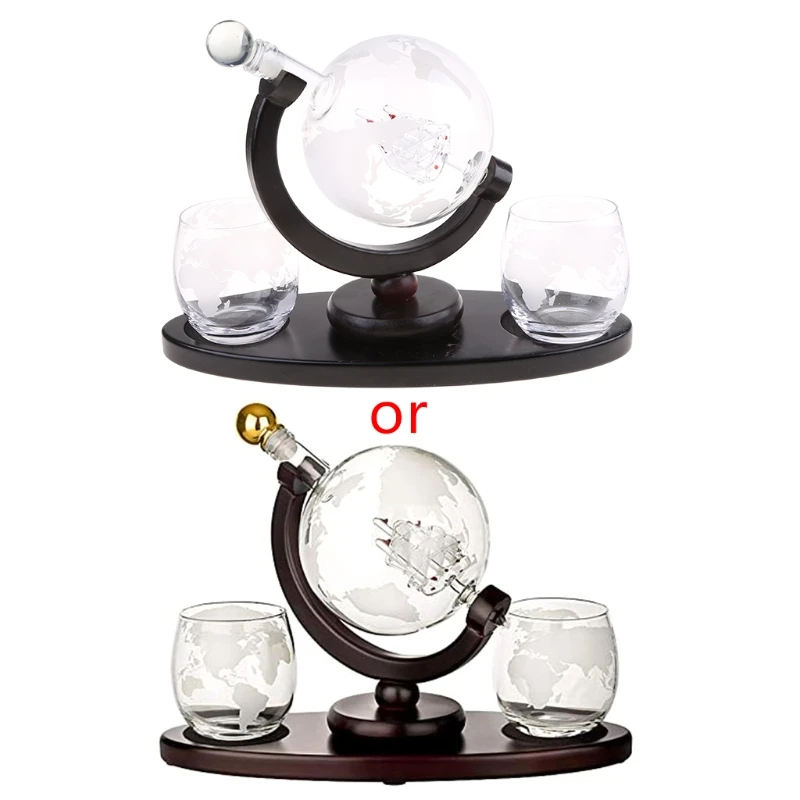 Anpassbarer Globus-Whisky-Deka – Decanter Globe Set Bewertung und Preis