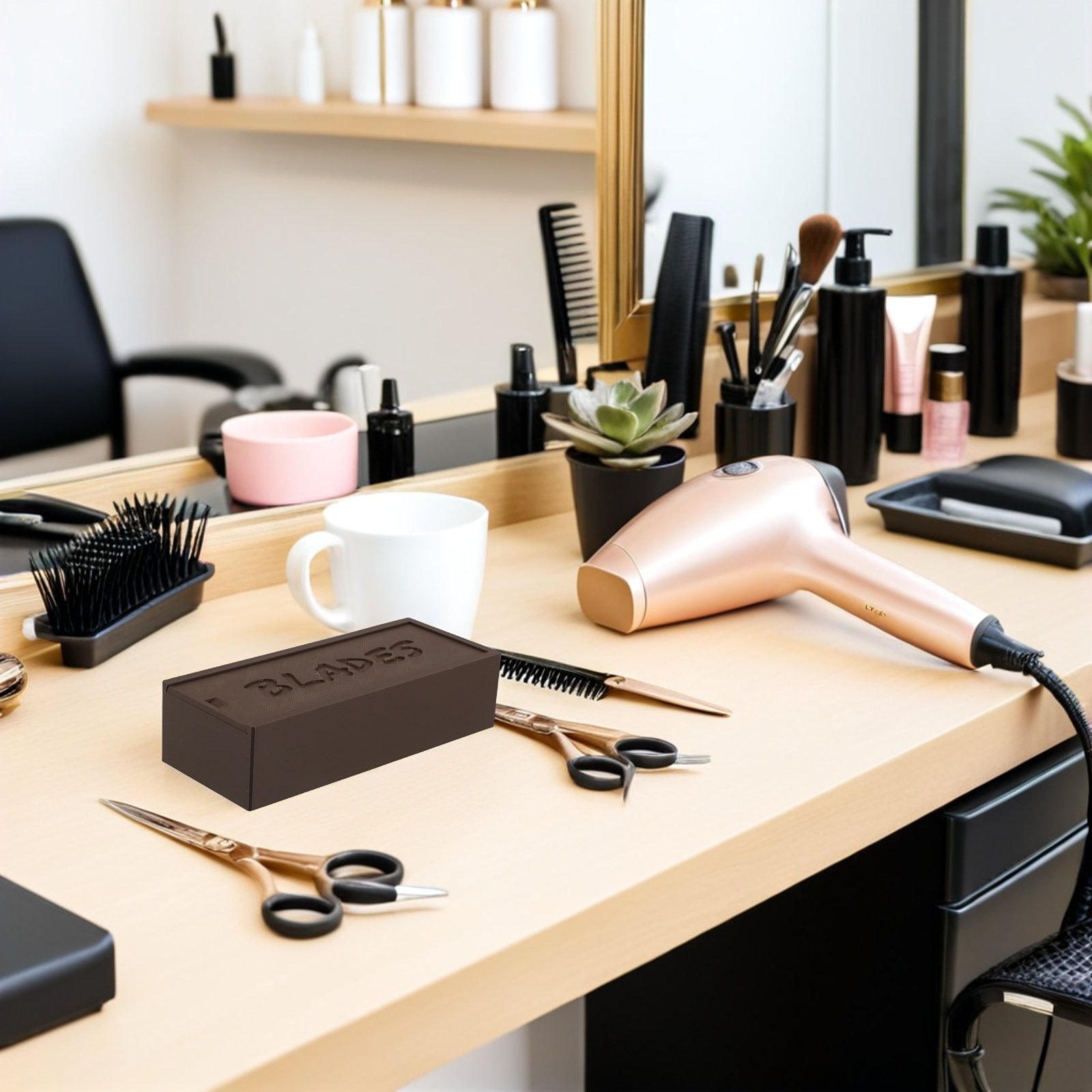 Braune Doppelfach-Aufbewahrung – Home Barber Bewertung und Preis
